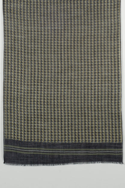 Jazzy Waves Fine Wool Scarf – Green Yellow | SVEŽElife-1