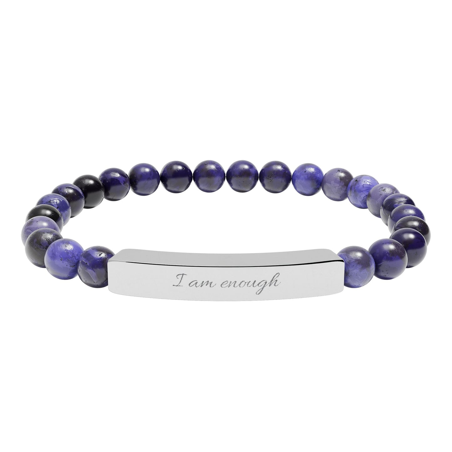I Am Enough Bracelet – Beaded Affirmation Bracelet – Self Love Jewelry for Women – Meaningful Reminder Bracelet