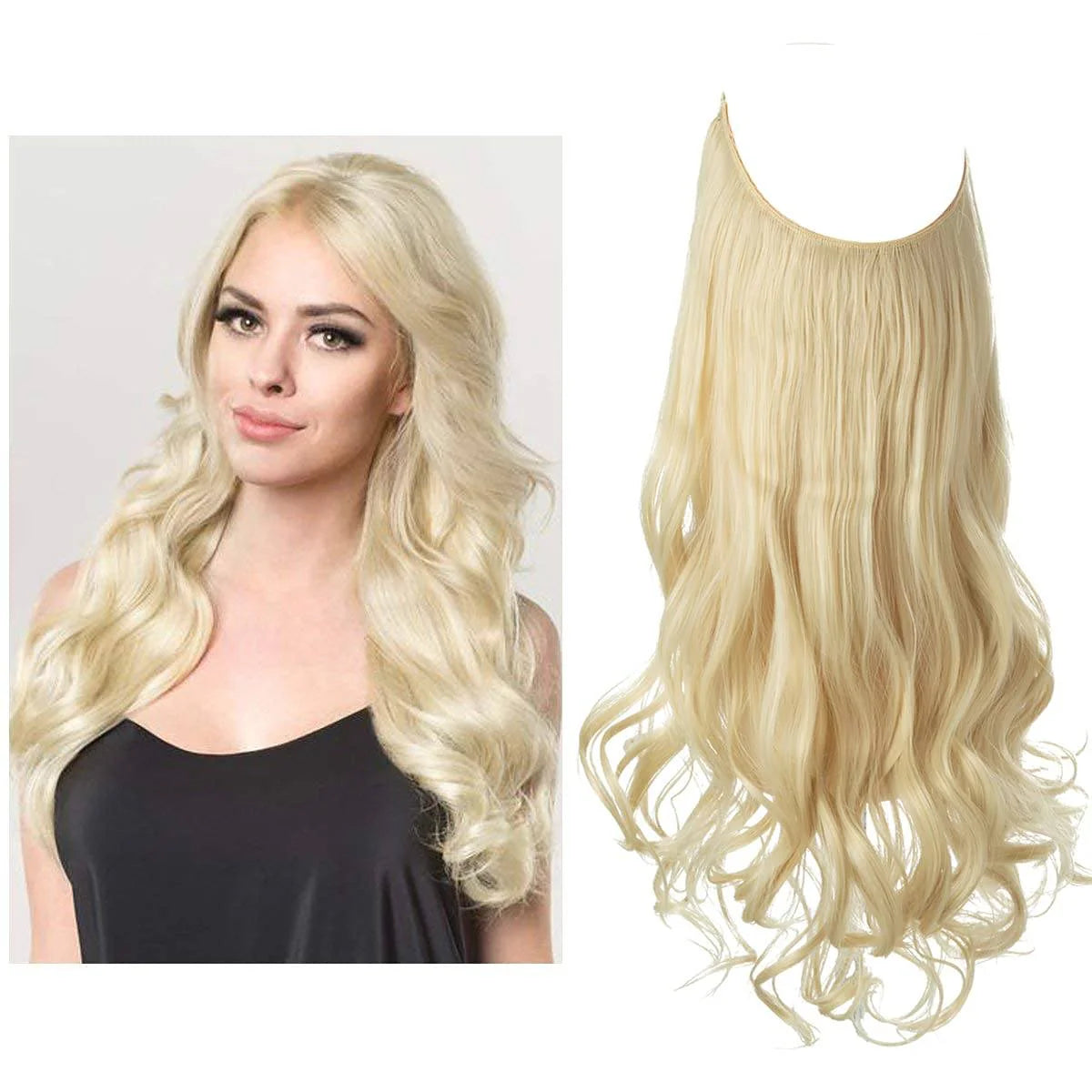 Onzichtbare Halo Hair Extensions voor moeiteloze glamour