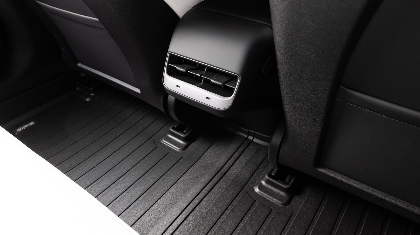 2befair Premium Gummimatten Fußraum hinten für das Tesla Model 3-2