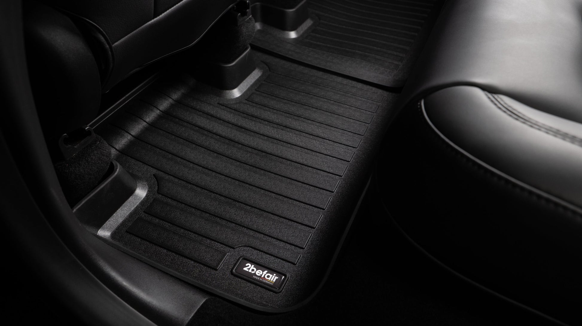 2befair Allwettermatte Fußraum hinten für das Tesla Model Y-2