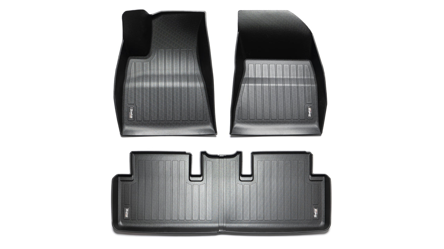 2befair Premium Gummimatten Set Innenraum für das Tesla Model 3-0