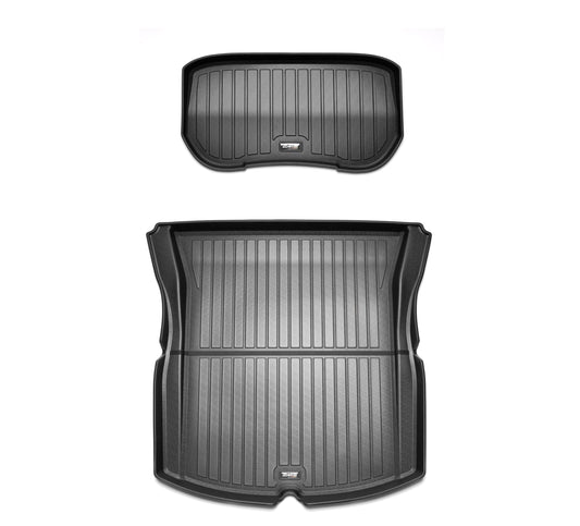 2befair Premium Gummimatten Set Kofferraum (hinten und vorne) für das Tesla Model 3-0