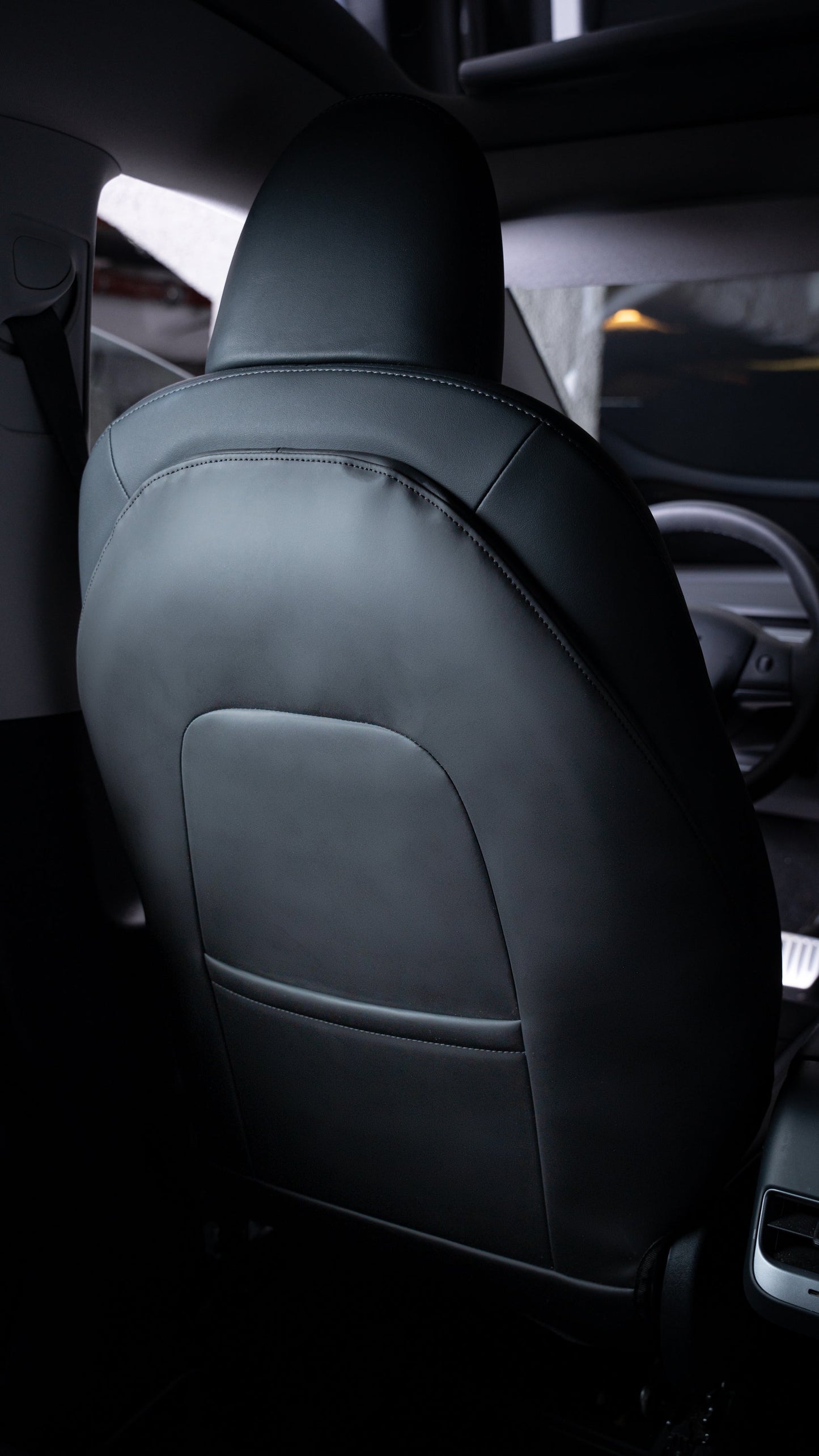 2befair Trittschutz (2x)  für die Rückseite der Vordersitze aller Tesla Modelle-2