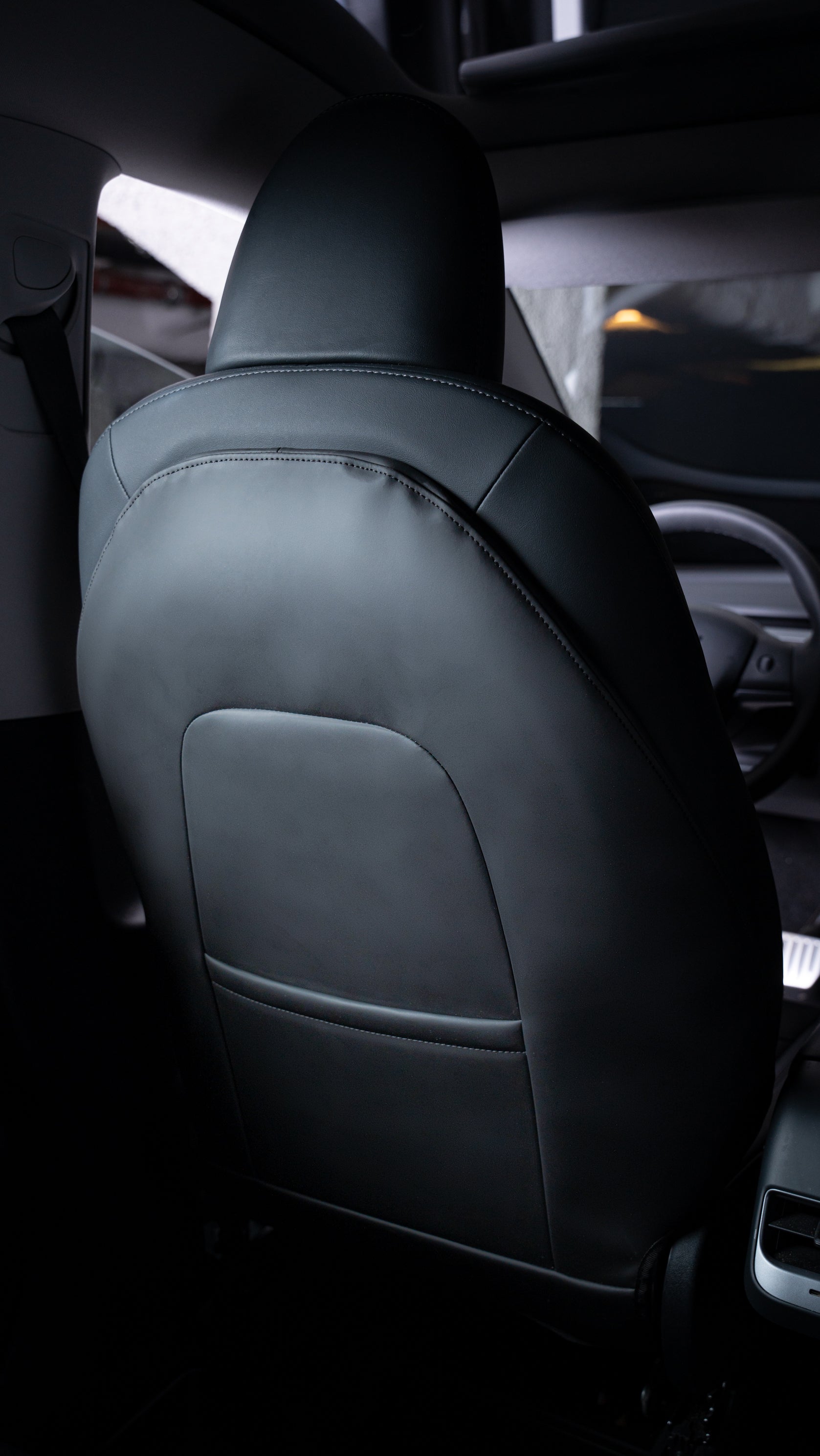 2befair Trittschutz (2x)  für die Rückseite der Vordersitze aller Tesla Modelle-2