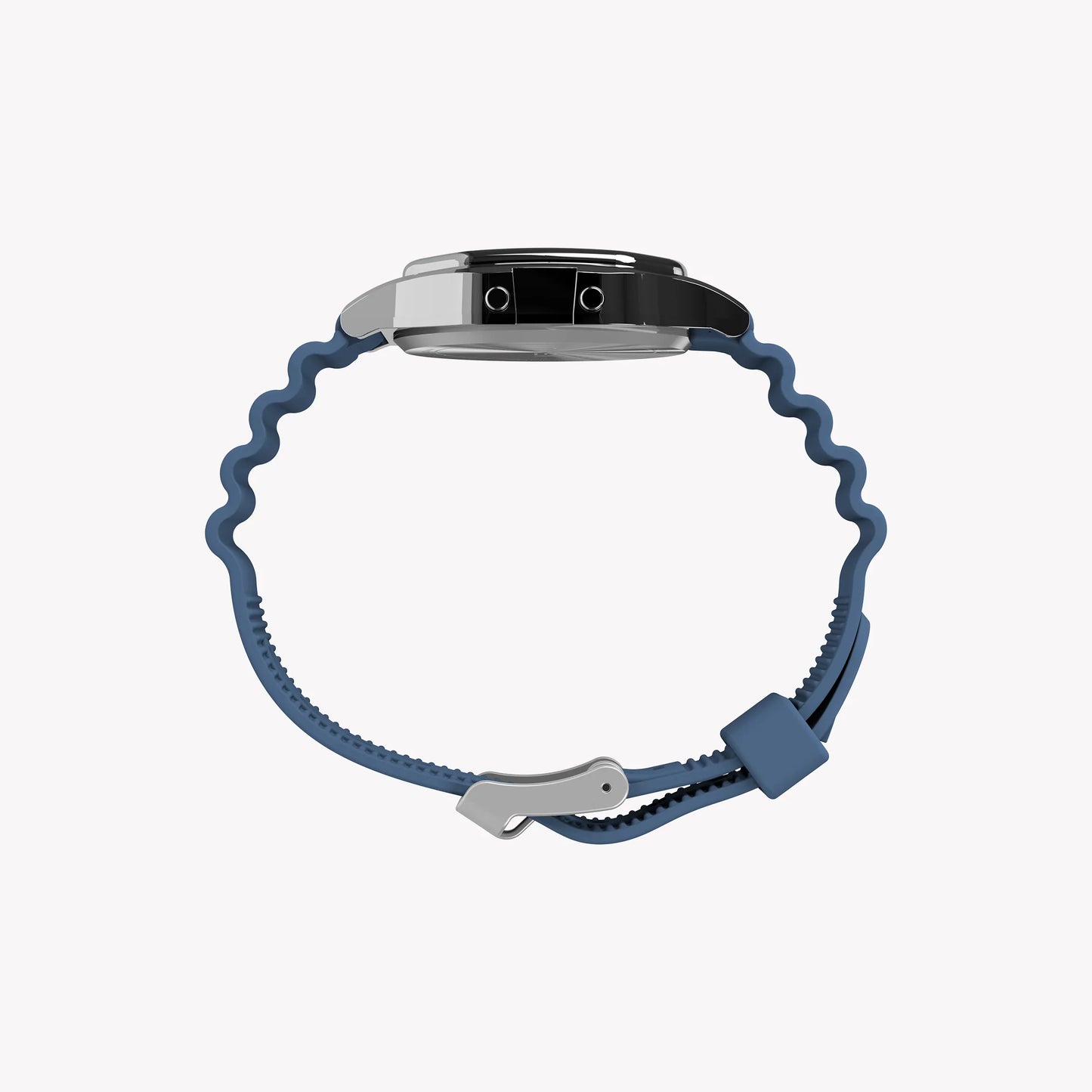 Timex Unisex Silver Tone Blue Lens, Resin Strap | TW2W43900-4