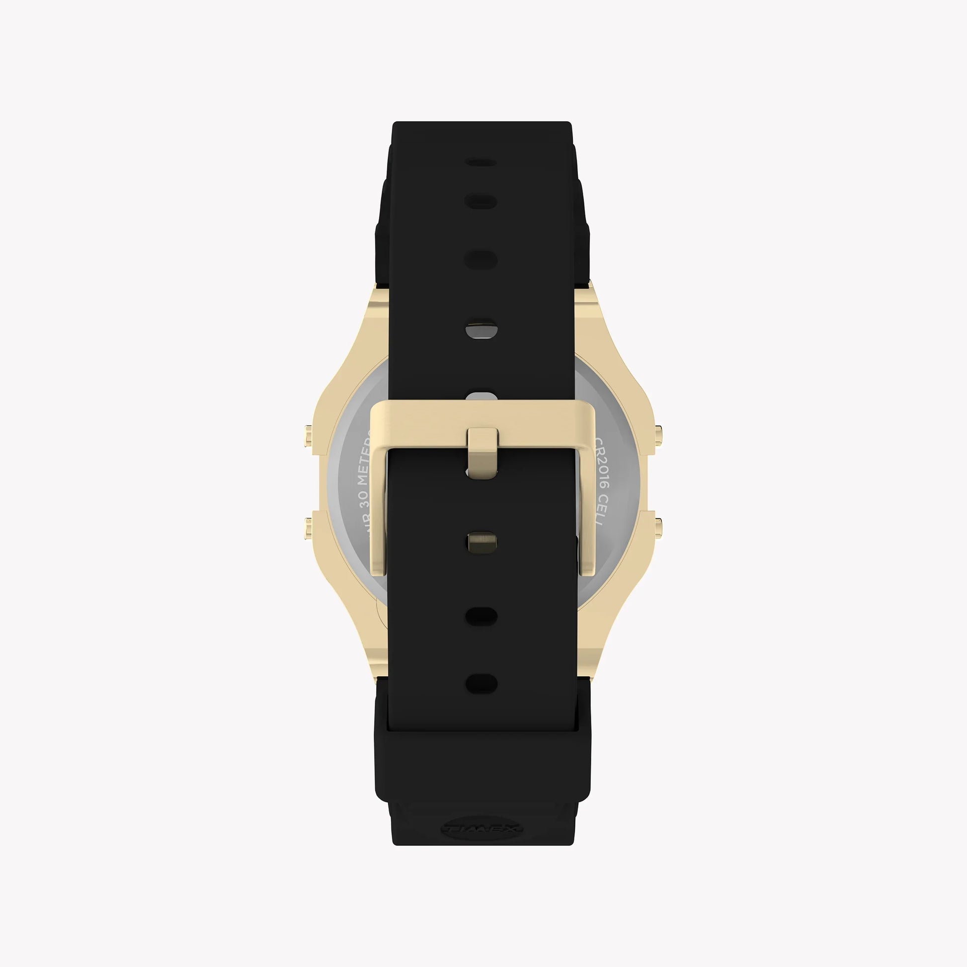 Timex Unisex Gold Tone Resin Strap, Black Lens | T80-2