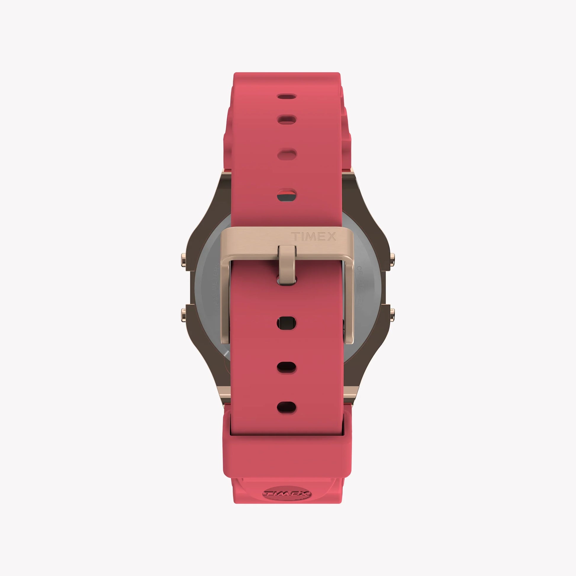 Timex Unisex Rose Gold & Pink Resin Strap Watch | T80-2