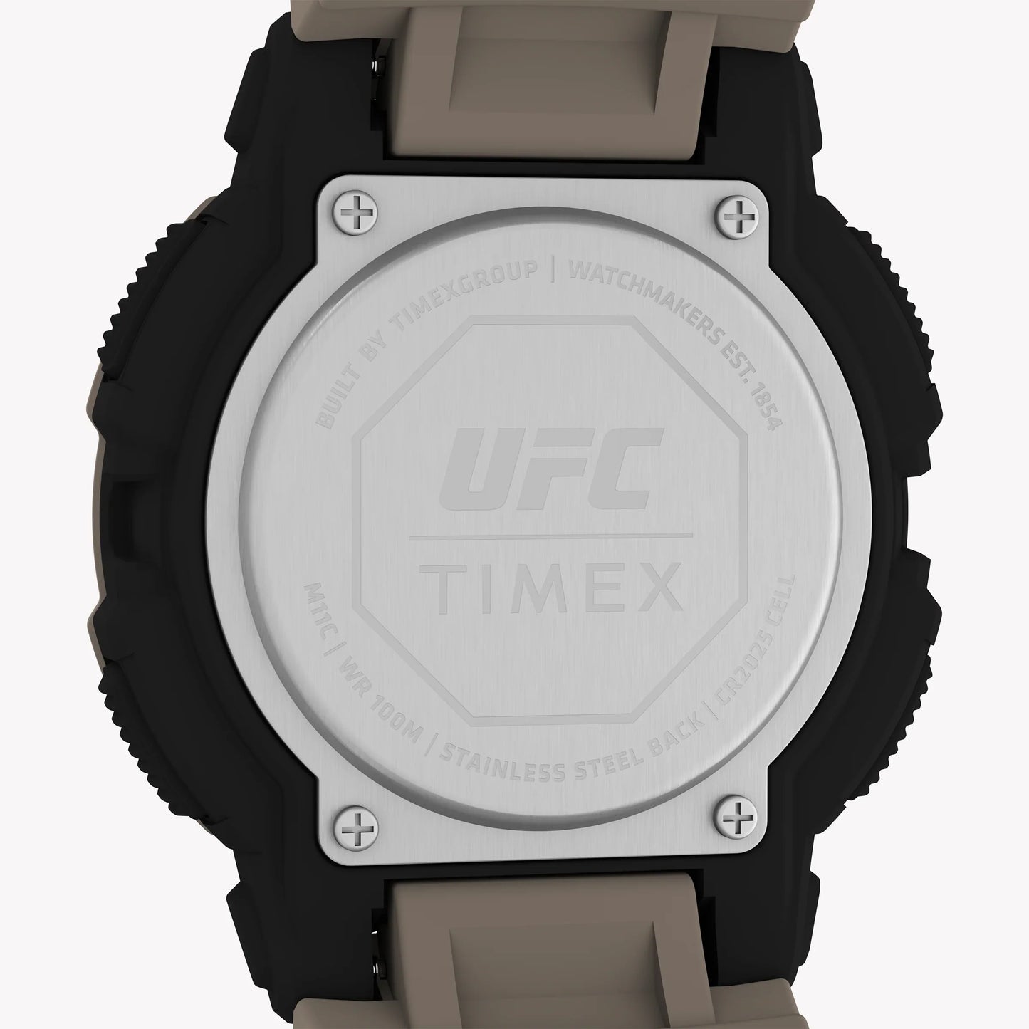 Timex Men's Resin Watch, Black/Tan | UFC Rumble Digital-3
