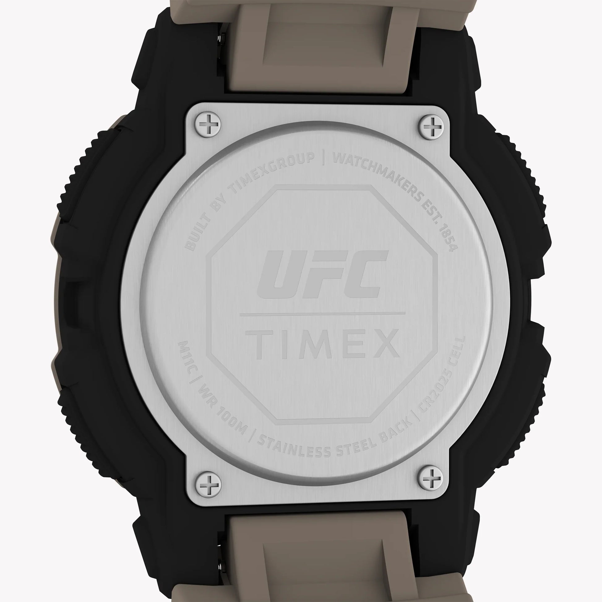 Timex Men's Resin Watch, Black/Tan | UFC Rumble Digital-3