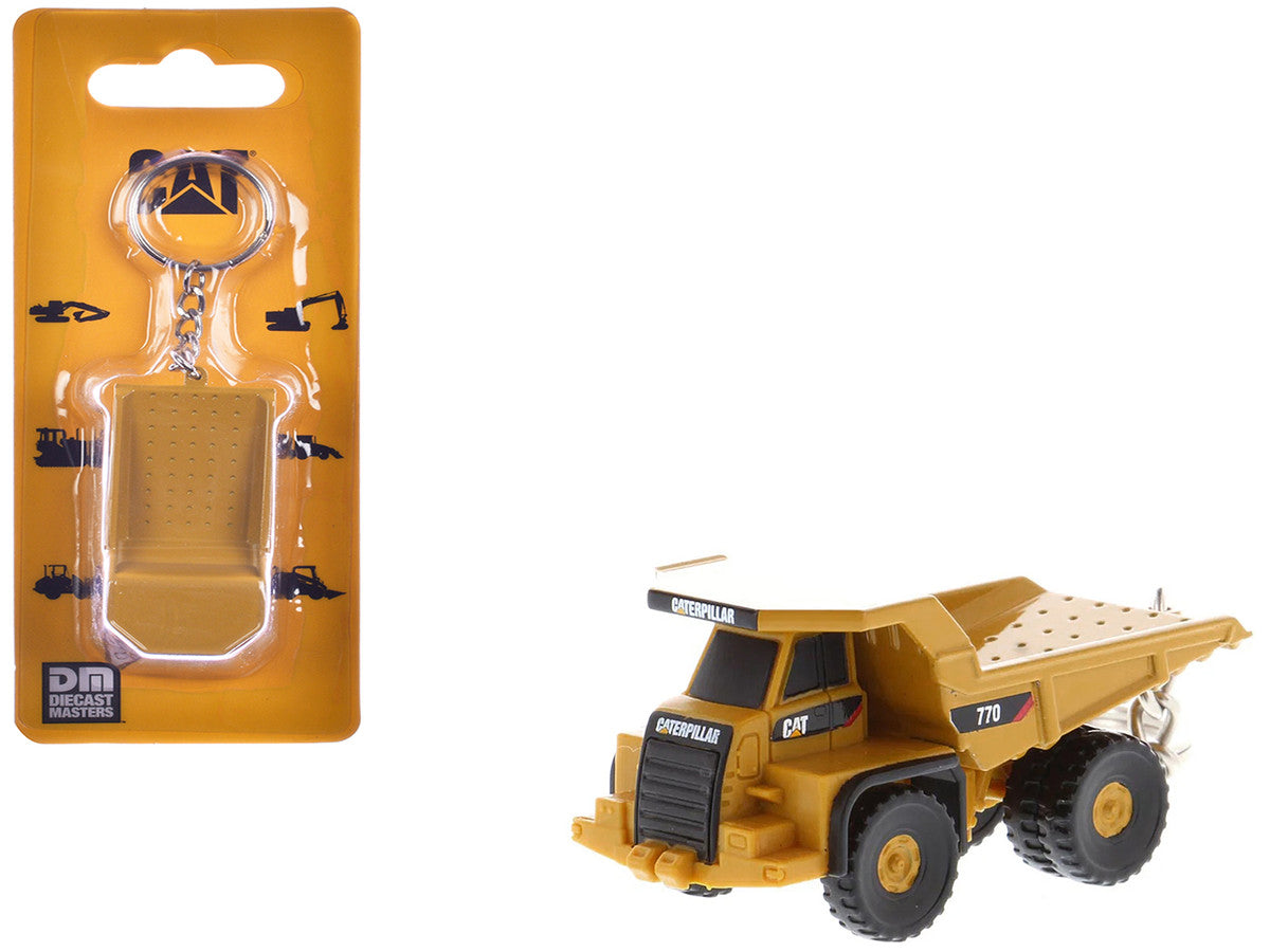 CAT Caterpillar 770 Off-Highway Truck Keychain Yellow Diecast Model by Diecast Masters-4