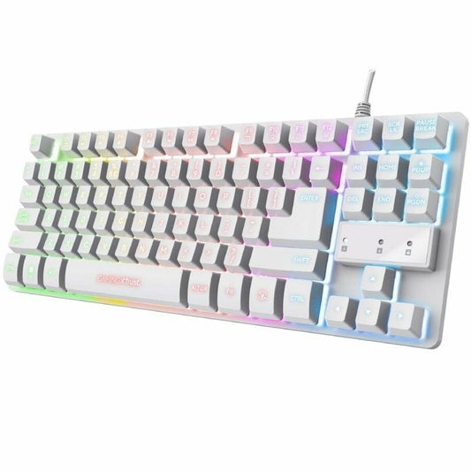 Gaming Keyboard Trust GXT 833W White Spanish Qwerty QWERTY-0