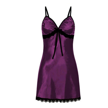 Elegante Plus Size Lingerie met Kant: Sensationele V-Hals Nachtjapon met Suspender Ontwerp in Diverse Kleuren