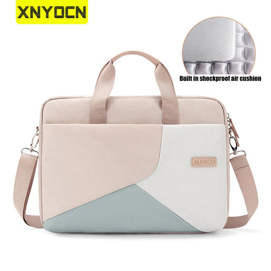 Xnyocn 15,6" Laptop Sleeve – Stijlvolle & Duurzame Laptoptas met Handvat voor Ultieme Bescherming van Uw Laptop, Compatibel met HP, Dell, MacBook & Ultrabook
