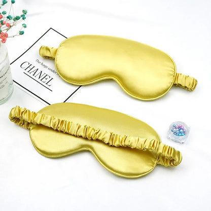 Luxueuze Geïmiteerde Zijden Oogmasker & Slaapoogmasker - Ultiem Comfort voor Reizen & Ontspanning, Zachte Oogverzorgingsschild voor Rustgevende Slaap