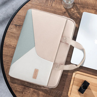 Xnyocn 15,6" Laptop Sleeve – Stijlvolle & Duurzame Laptoptas met Handvat voor Ultieme Bescherming van Uw Laptop, Compatibel met HP, Dell, MacBook & Ultrabook