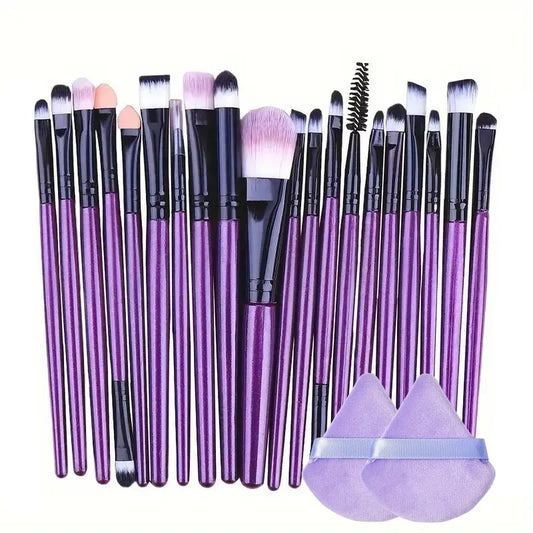 Complete 20-delige make-upkwasten set voor een vlekkeloze applicatie: Eyeliner, Blenden, Foundation en meer! Perfect voor Wangen en Ogen!