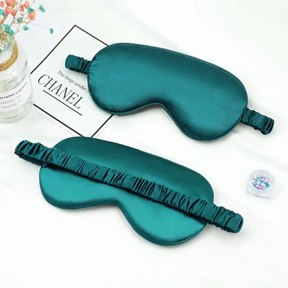 Luxueuze Geïmiteerde Zijden Oogmasker & Slaapoogmasker - Ultiem Comfort voor Reizen & Ontspanning, Zachte Oogverzorgingsschild voor Rustgevende Slaap