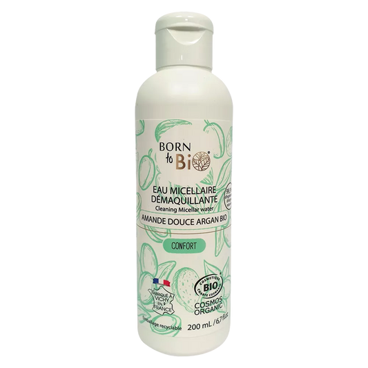 Sweet Almond Argan Micellar Makeup Remover Water 200mL - Certified organic-0