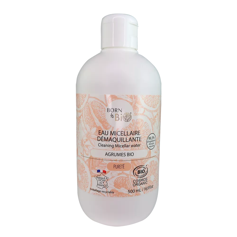 Citrus Micellar Makeup Remover Water 500mL - Certified organic-0