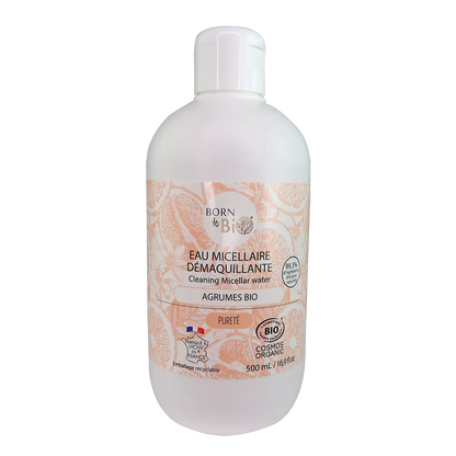 Citrus Micellar Makeup Remover Water 500mL - Certified organic-0