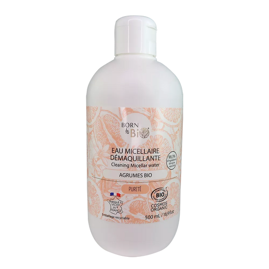 Citrus Micellar Makeup Remover Water 500mL - Certified organic-0