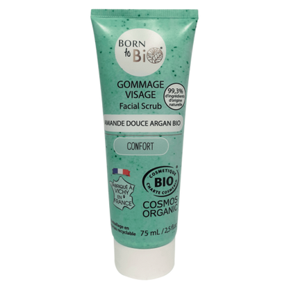 Sweet Almond Argan Facial Scrub - Certified organic-0