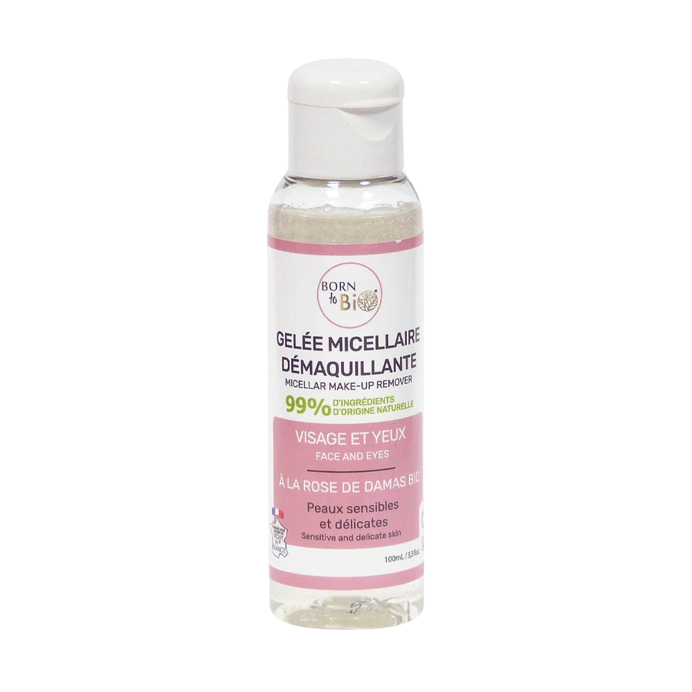 Micellar cleansing jelly - With certified organic Damascus Rose-0