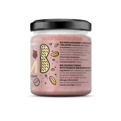 Bio Coconut Cream with Nuts and Raspberries-2