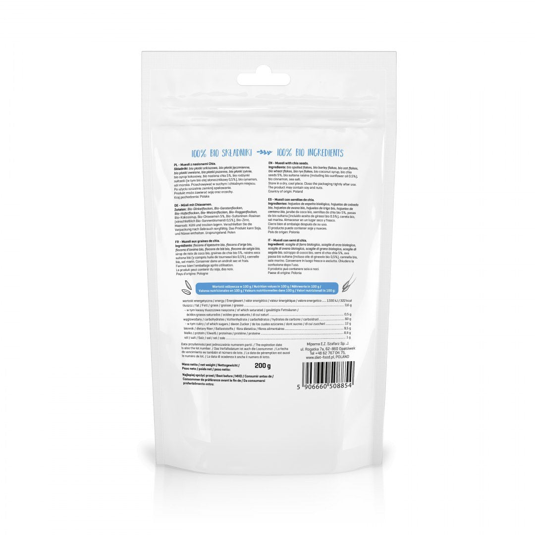 Bio Muesli Crunch with Chia 200 g-1