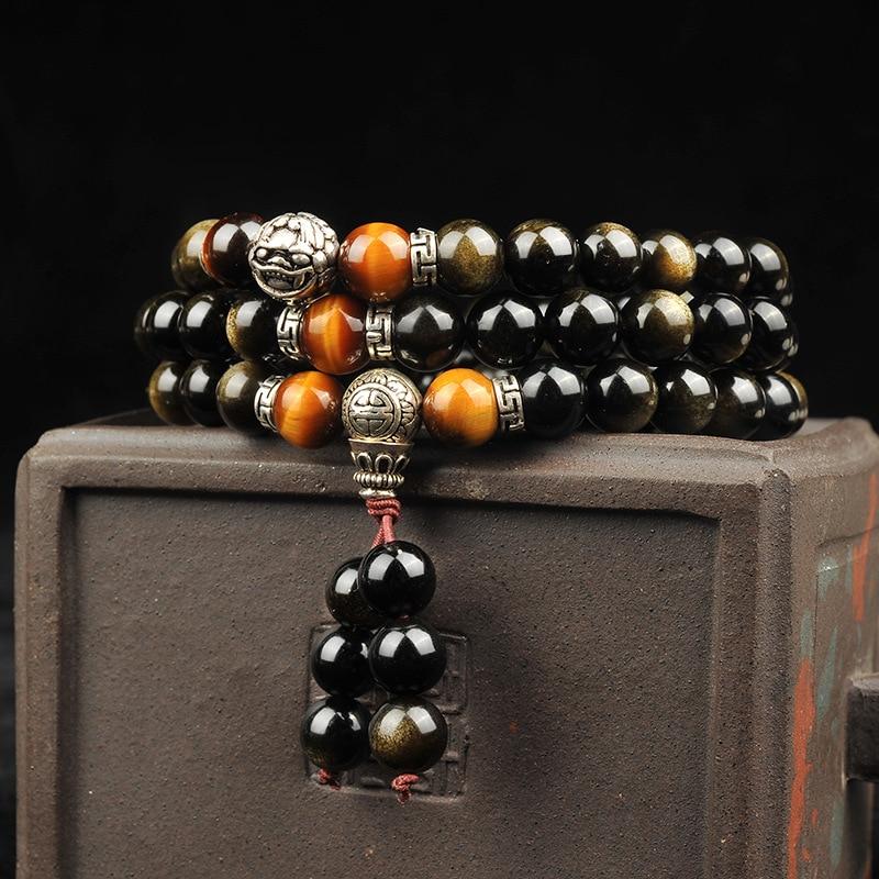 Revitalize Your Spirit with the Stylish Black Energy Obsidian Bracelet