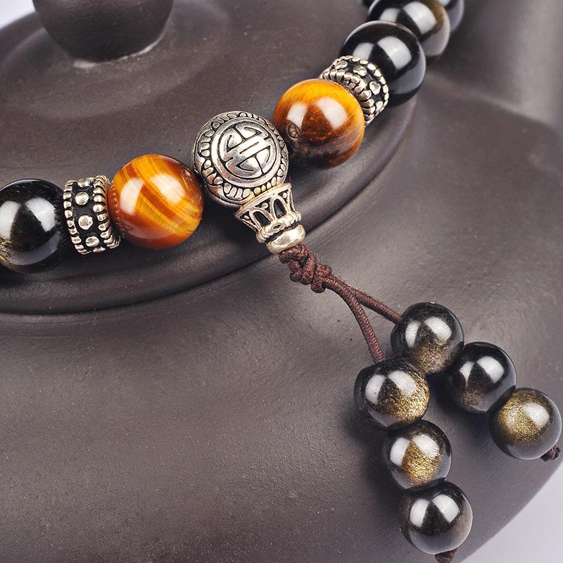 Revitalize Your Spirit with the Stylish Black Energy Obsidian Bracelet