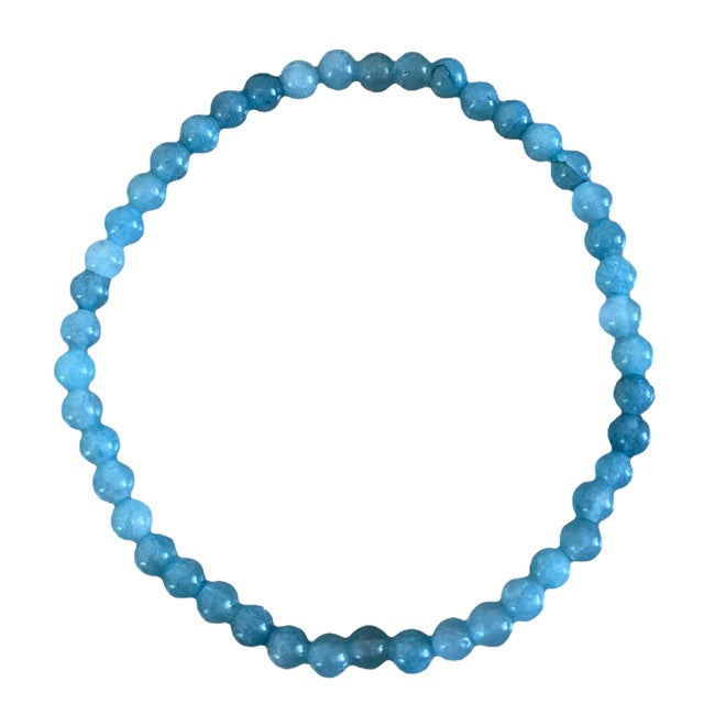 Elegante Blauwe Agaat Armband voor een Verfijnde Stijl