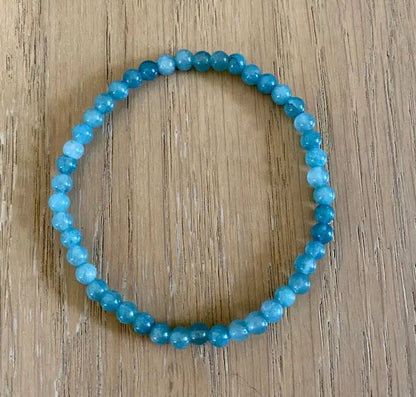 Elegante Blauwe Agaat Armband voor een Verfijnde Stijl