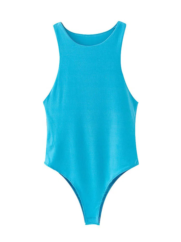 Chique Zomer Bodycon Bodysuits voor Dames - Sexy Slim Fit in 8 Verbluffende Kleuren, Perfect voor Informele Uittrekken en Nachtclubs!