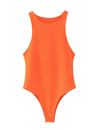 Chique Zomer Bodycon Bodysuits voor Dames - Sexy Slim Fit in 8 Verbluffende Kleuren, Perfect voor Informele Uittrekken en Nachtclubs!
