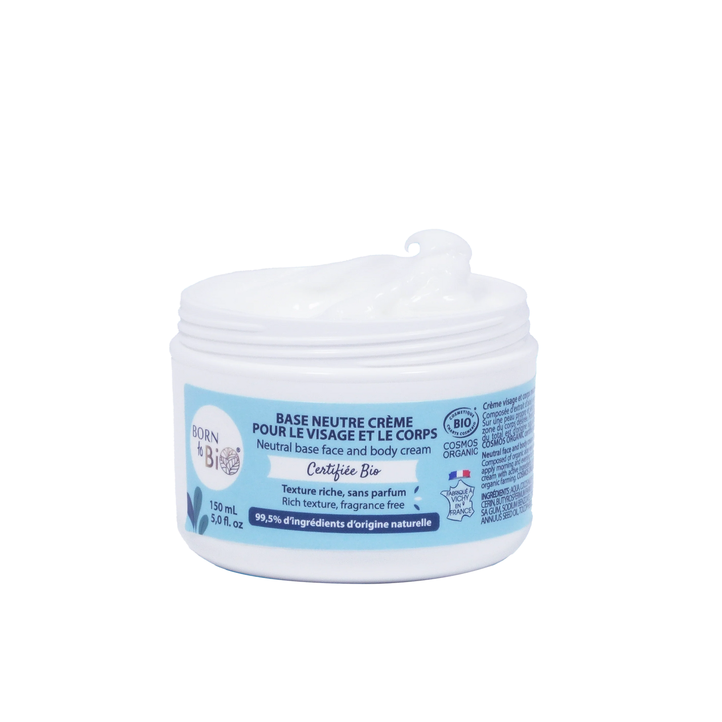 Certified organic neutral base face and body cream-1