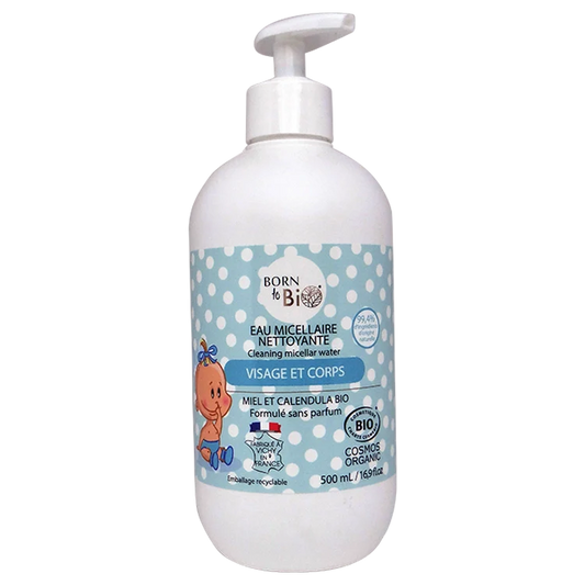 Baby Micellar Cleansing Water 500mL - Certified organic-0