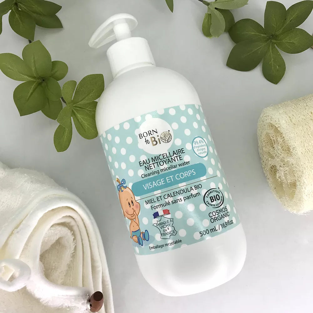 Baby Micellar Cleansing Water 500mL - Certified organic-1