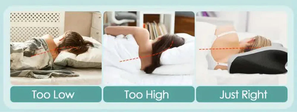 Ergonomisch Vlinder Geheugenfoam Nek Pillow - Ultra-Comfortabele Cervicale Ondersteuning met Langzame Terugslag voor Rustgevende Slaap en Ontspannende Nekmassage
