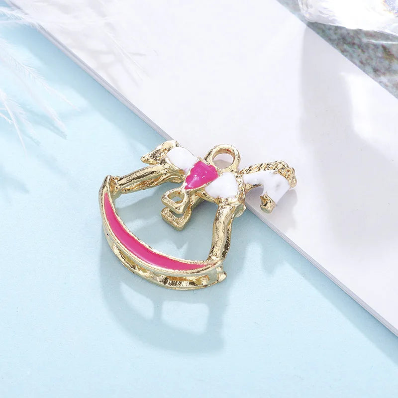 Enamel Bottle Charms for Jewelry Making Colorful Zinc Alloy Pendants DIY Bracelets Necklaces Cute Drink Charms