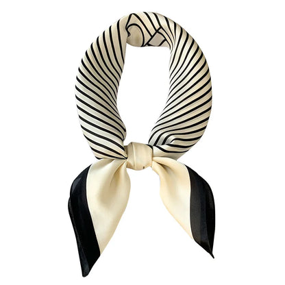 Chic Satijnen Zijden Geruite Sjaal voor Vrouwen - Elegante Hals- en Haarband, Perfect voor Werk en Mode in 2021 - Stijlvolle Hijab en Foulard Accessoire