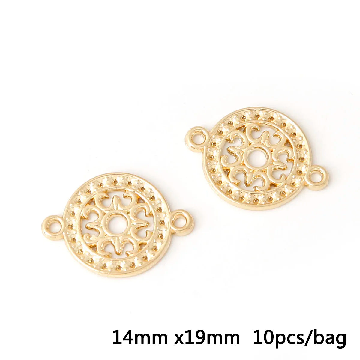 Antique Gold Connector Charms for Jewelry Making Zinc Alloy Links DIY Earrings Bracelets Craft Supplies