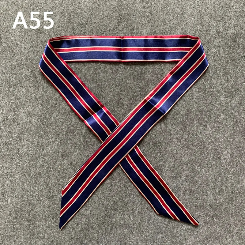 Chique Zijde Sjaal voor Vrouwen - Veelzijdige 4x100cm Strik voor Haar, Tassen en Accessoires!