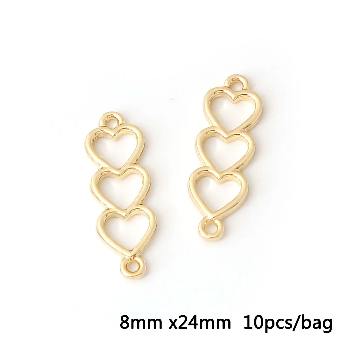 Antique Gold Connector Charms for Jewelry Making Zinc Alloy Links DIY Earrings Bracelets Craft Supplies