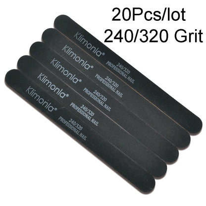 Professionele Houten Vijlenset - 5/10/20 Stukken met 100/180/240/320 Korrel Schuurpapier voor Perfecte Manicure en Pedicure Polijstgereedschap