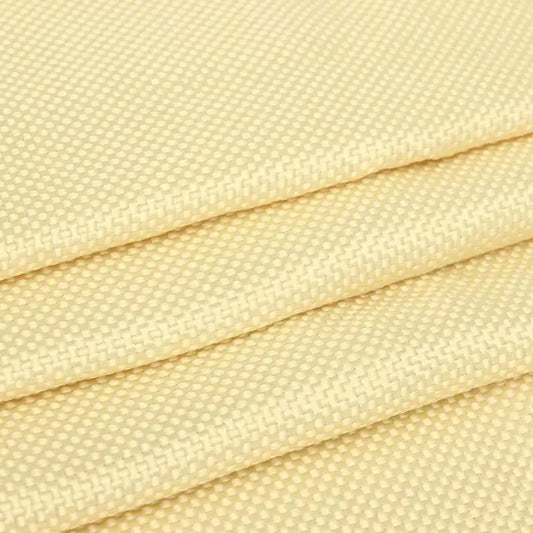 Aramid Fiber Fabric 200gsm Yellow Plain Weave 100x30cm Heat Resistant Industrial Sewing Cloth