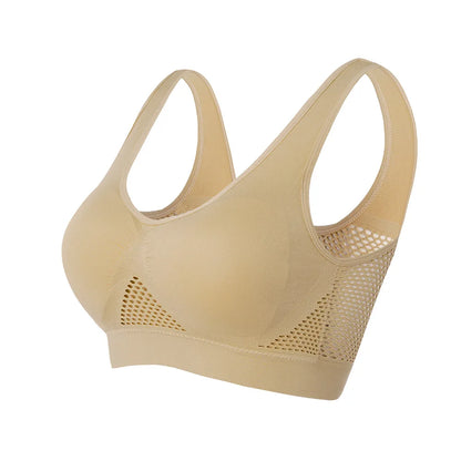 Ultieme Comfort S-6XL Hol Uit Vrouwen Sportbeha - Stijlvolle Fitness Yoga Hardloop Vest met Gevoerde Crop Top Ontwerp, Geen Draad voor Maximale Beweging