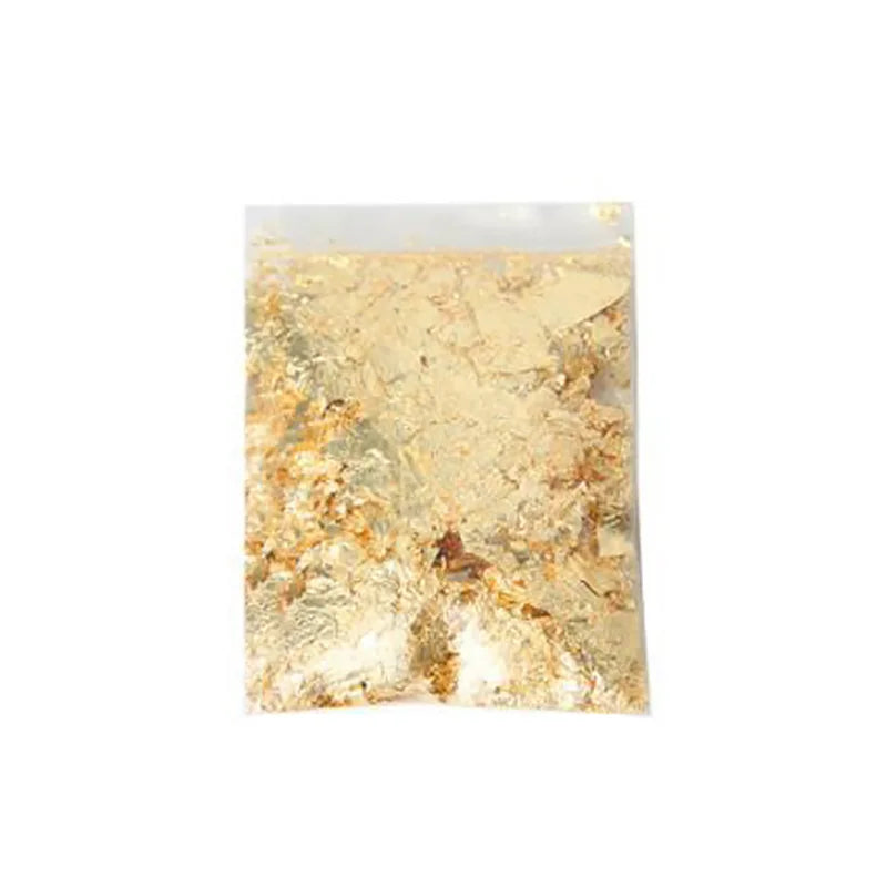 Gold Silver Rose Gold Leaf Flakes for Candles | Decorative Metal Foil | Candle Making Supplies for Wax & Resin