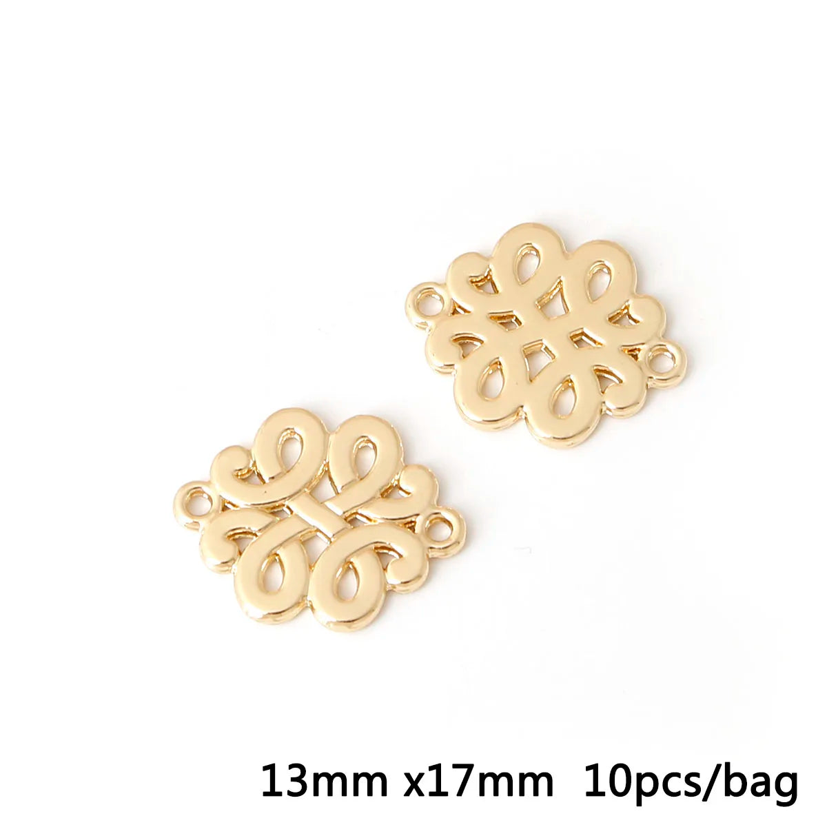 Antique Gold Connector Charms for Jewelry Making Zinc Alloy Links DIY Earrings Bracelets Craft Supplies